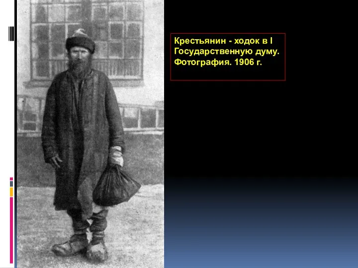 Крестьянин - ходок в I Государственную думу. Фотография. 1906 г.