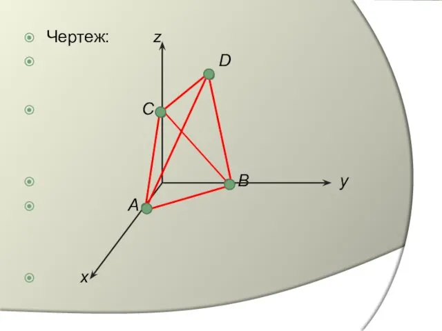 Чертеж: z D C B y A x