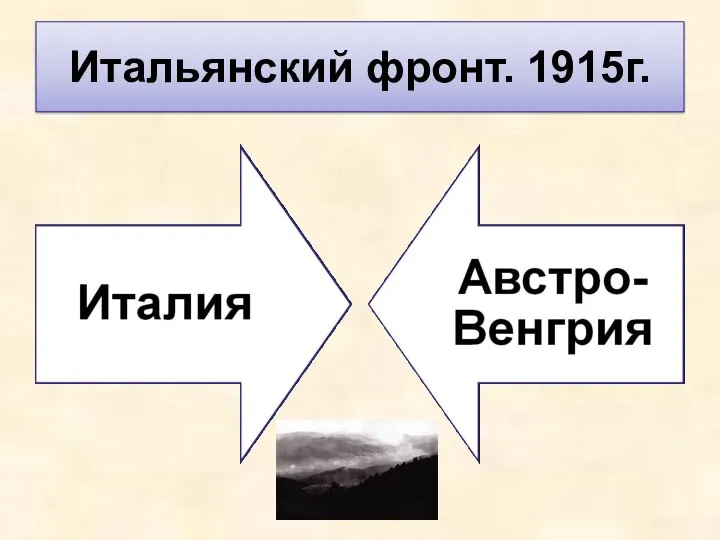 Итальянский фронт. 1915г.