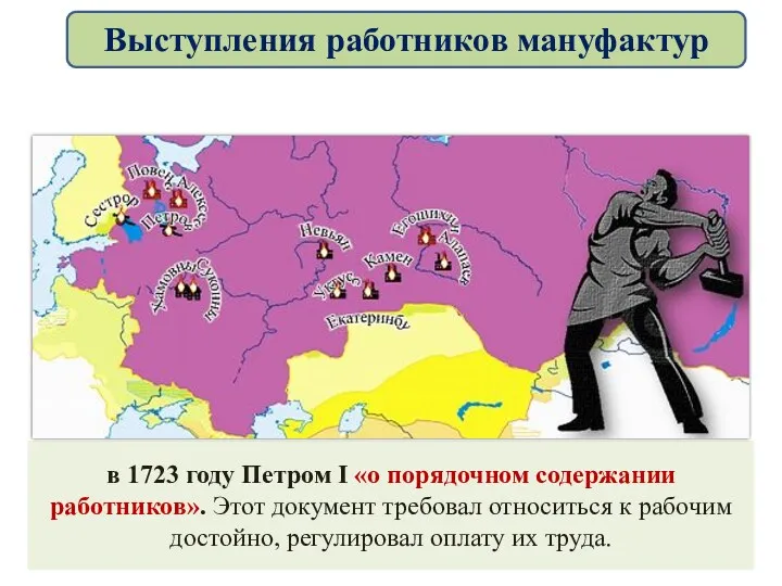 в 1723 году Петром І «о порядочном содержании работников». Этот