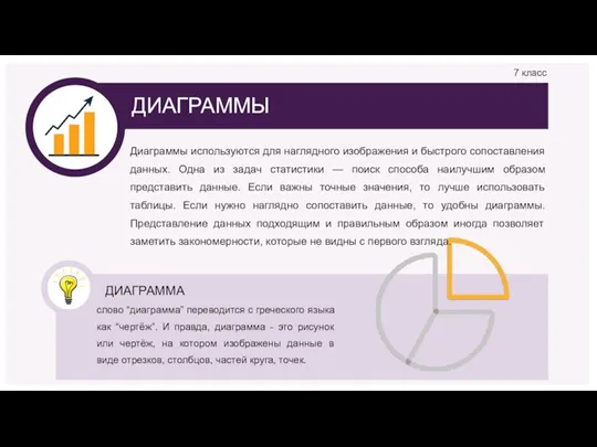 слово “диаграмма” переводится с греческого языка как “чертёж”. И правда,