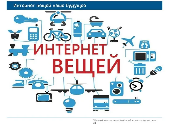 Уфимский государственный нефтяной технический университет Интернет вещей наше будущее