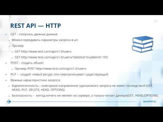 REST API — HTTP GET – получить данные данные Можно