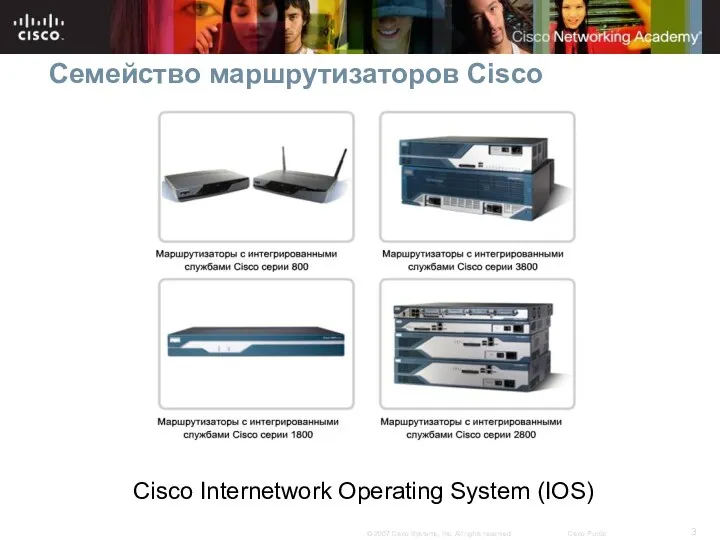 Семейство маршрутизаторов Cisco Cisco Internetwork Operating System (IOS)