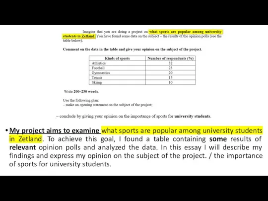 My project aims to examine what sports are popular among