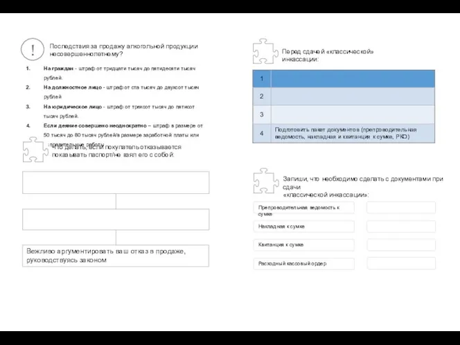 Последствия за продажу алкогольной продукции несовершеннолетнему? На граждан - штраф