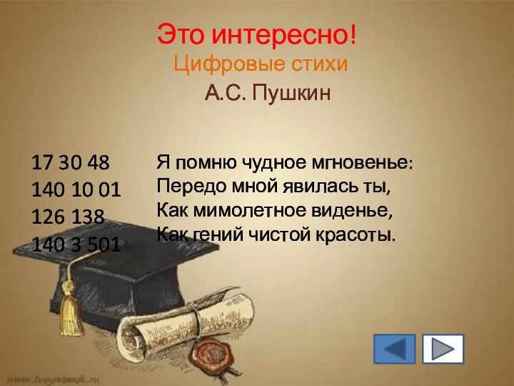 Это интересно! 17 30 48 140 10 01 126 138