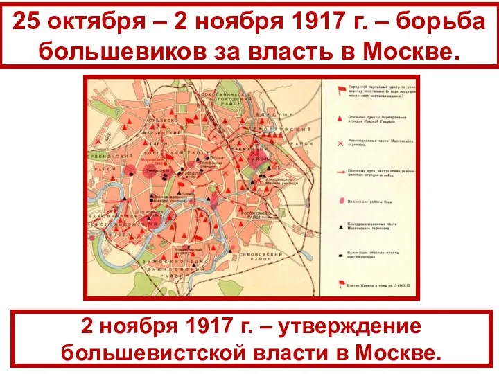 25 октября – 2 ноября 1917 г. – борьба большевиков