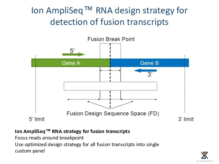 Ion AmpliSeq™ RNA design strategy for detection of fusion transcripts