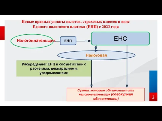 Налогоплательщик Новые правила уплаты налогов, страховых взносов в виде Единого