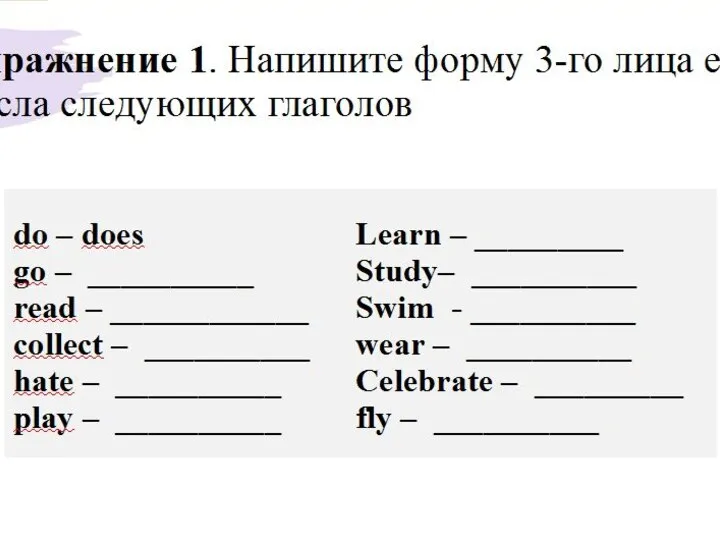 Present Simple Tense Примеры He doesn’t always come to school