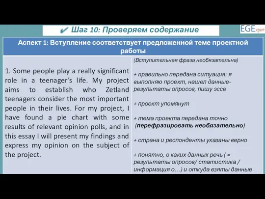 Шаг 10: Проверяем содержание