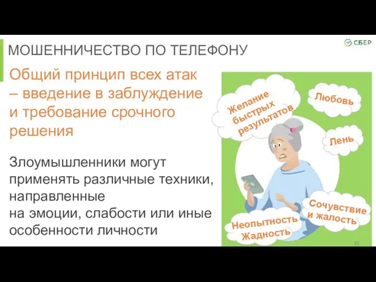 Общий принцип всех атак – введение в заблуждение и требование