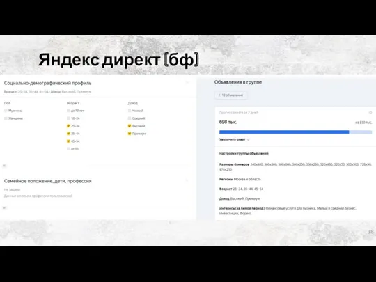 Вопросы Яндекс директ (бф)