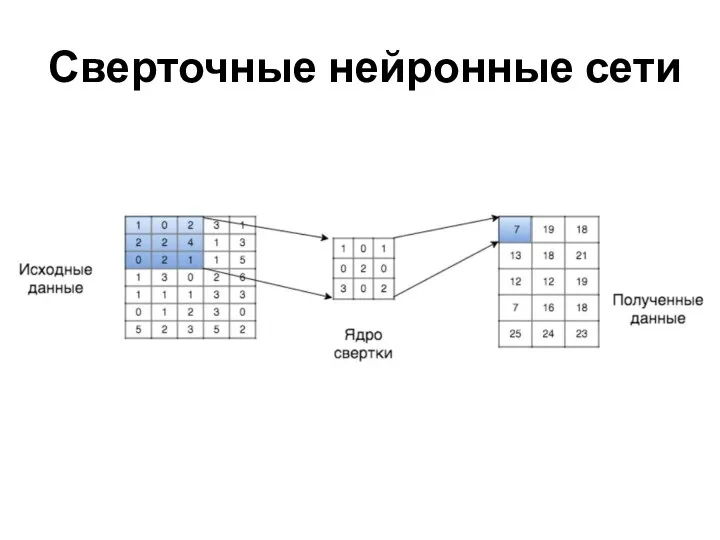 Сверточные нейронные сети