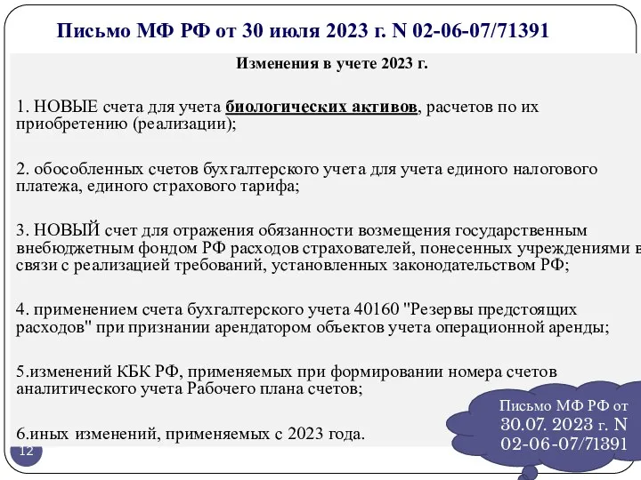 Письмо МФ РФ от 30 июля 2023 г. N 02-06-07/71391