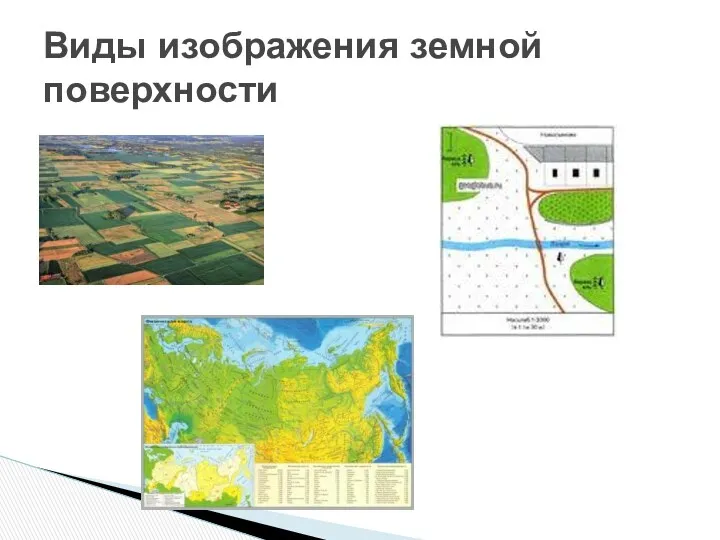 Виды изображения земной поверхности