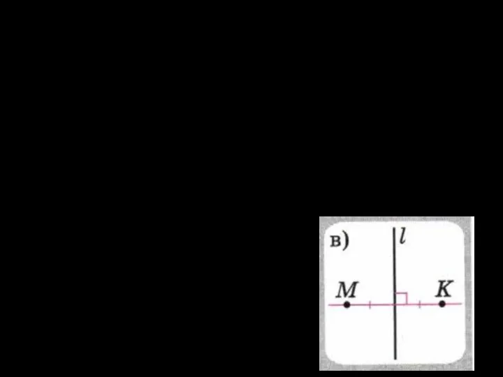 Какие две точки называются симметричными относительно данной прямой l? Определение:
