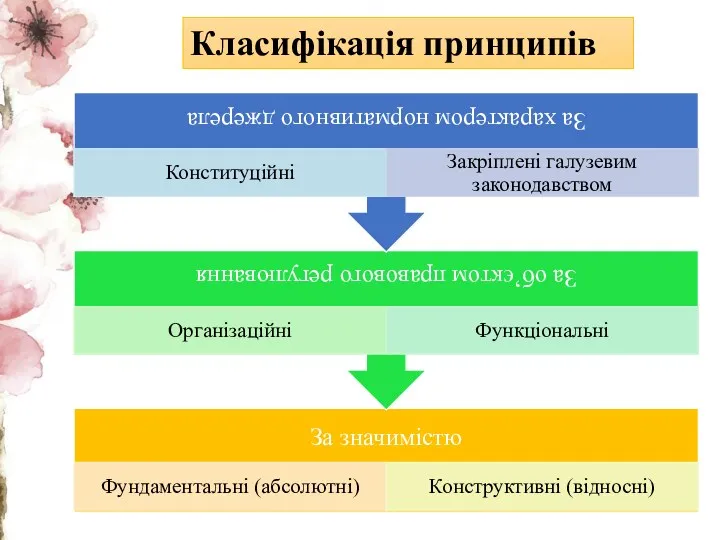 Класифікація принципів