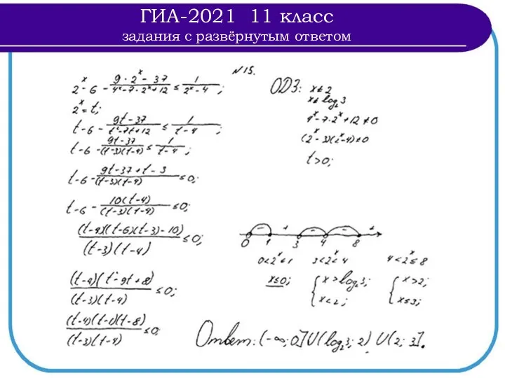 ГИА-2021 11 класс задания с развёрнутым ответом