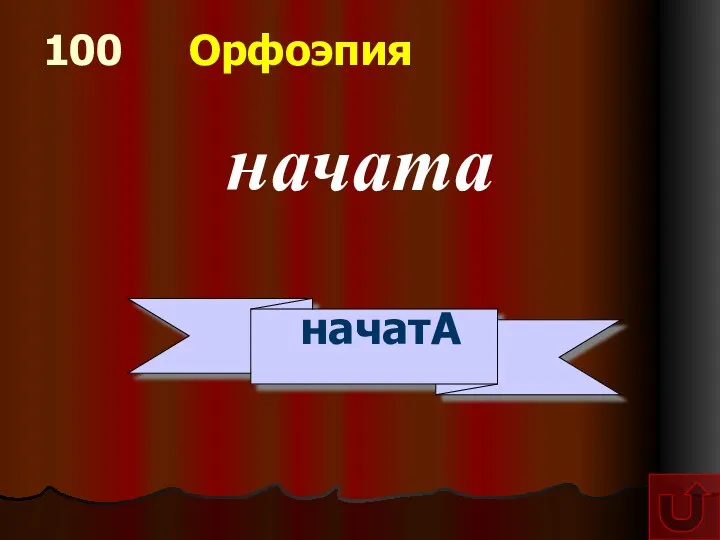 100 Орфоэпия начата начатА