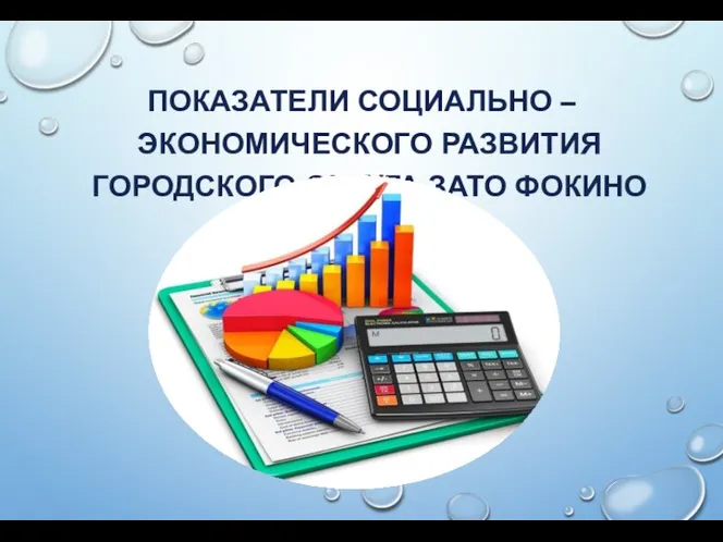 ПОКАЗАТЕЛИ СОЦИАЛЬНО – ЭКОНОМИЧЕСКОГО РАЗВИТИЯ ГОРОДСКОГО ОКРУГА ЗАТО ФОКИНО