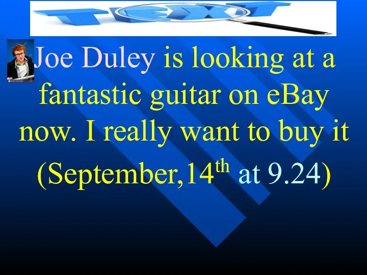Joe Duley is looking at a fantastic guitar on eBay