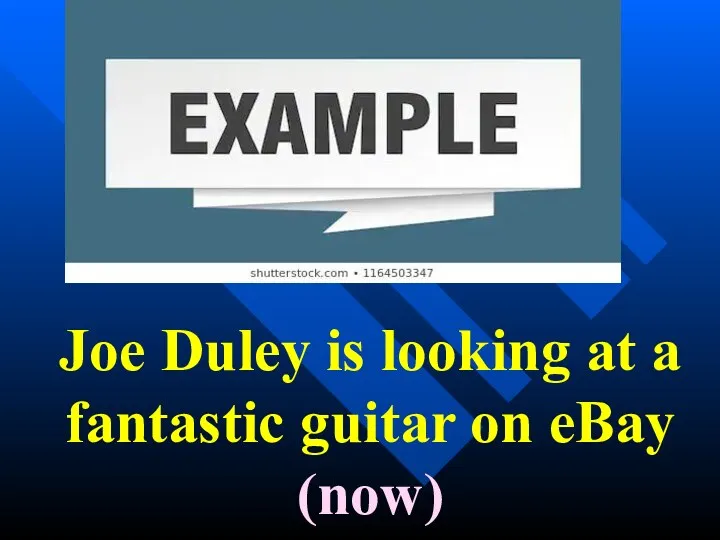Joe Duley is looking at a fantastic guitar on eBay (now)