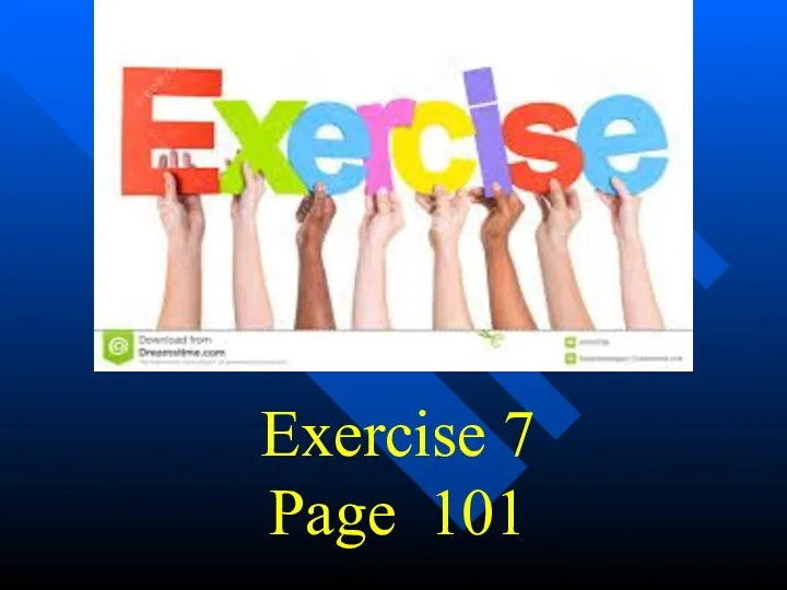 Exercise 7 Page 101