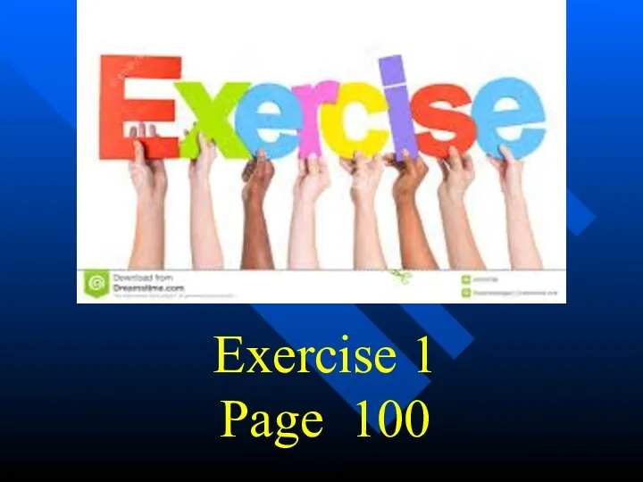 Exercise 1 Page 100