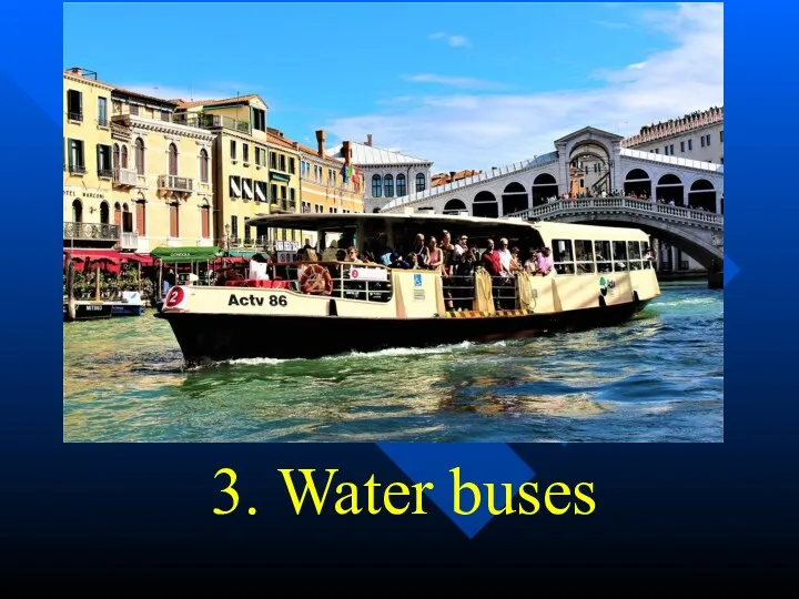 3. Water buses