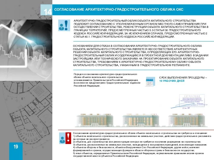 АРХИТЕКТУРНО-ГРАДОСТРОИТЕЛЬНЫЙ ОБЛИК ОБЪЕКТА КАПИТАЛЬНОГО СТРОИТЕЛЬСТВА ПОДЛЕЖИТ СОГЛАСОВАНИЮ С УПОЛНОМОЧЕННЫМ ОРГАНОМ