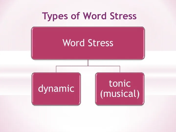 Types of Word Stress