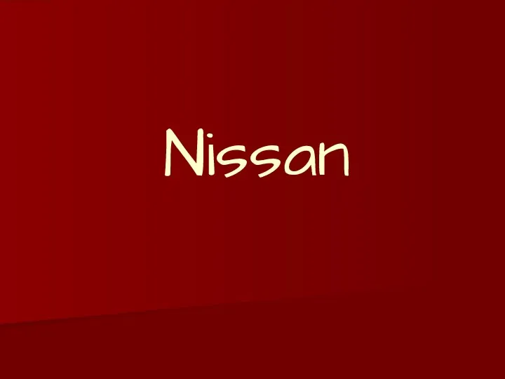 Nissan Motor Co., Ltd. Структура компании