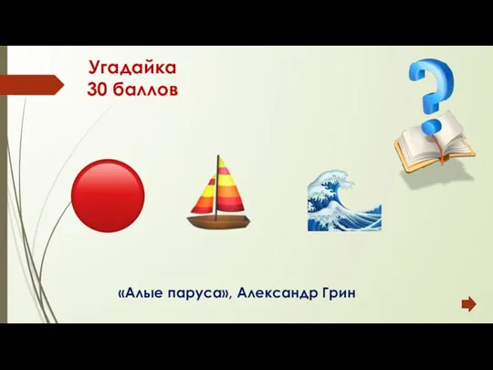 Угадайка 30 баллов «Алые паруса», Александр Грин