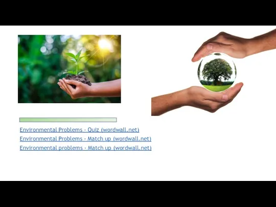 Environmental Problems - Quiz (wordwall.net) Environmental Problems - Match up