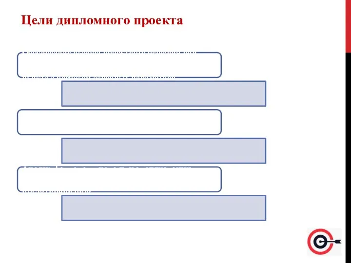 Цели дипломного проекта Обоснование выбора проектного решения при определении состава