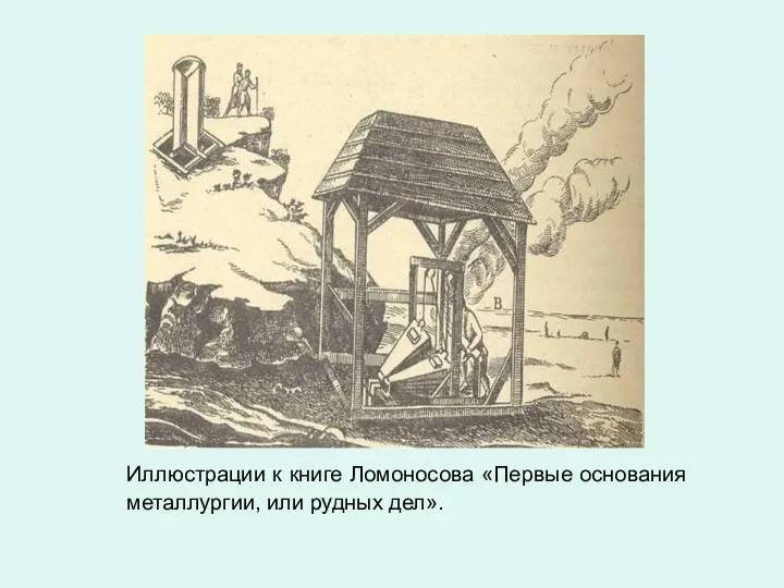 Иллюстрации к книге Ломоносова «Первые основания металлургии, или рудных дел».