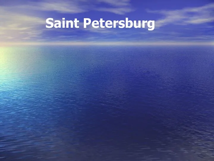 Saint Petersburg