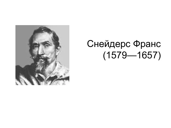 Снейдерс Франс (1579—1657)