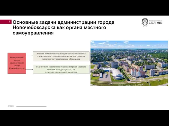 Основные задачи администрации города Новочебоксарска как органа местного самоуправления 4