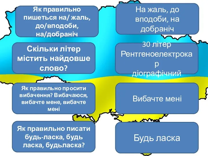 Як правильно пишеться на/ жаль, до/вподоби, на/добраніч Скільки літер містить