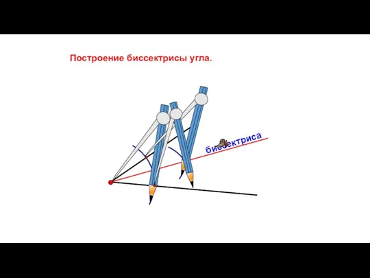 биссектриса Построение биссектрисы угла.