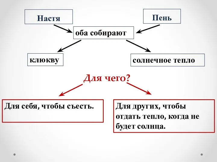 Настя Пень оба собирают клюкву солнечное тепло Для чего? Для