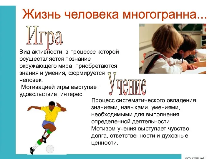 Вид активности, в процессе которой осуществляется познание окружающего мира, приобретаются