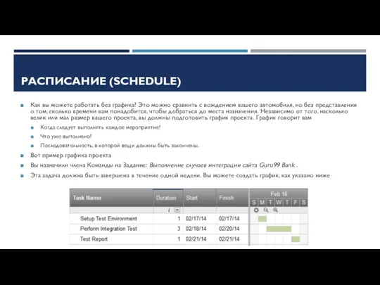 РАСПИСАНИЕ (SCHEDULE) Как вы можете работать без графика? Это можно