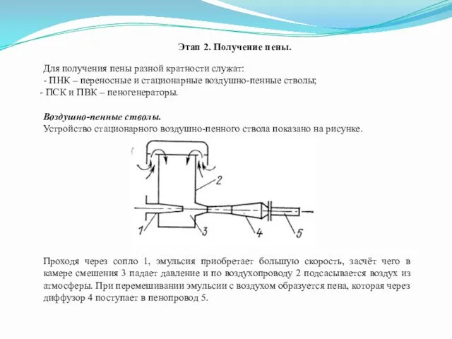 Для получения пены разной кратности служат: - ПНК – переносные