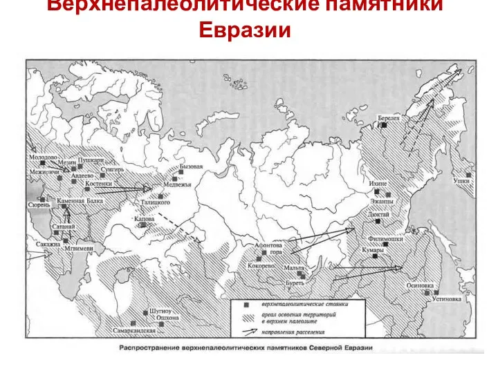 Верхнепалеолитические памятники Евразии