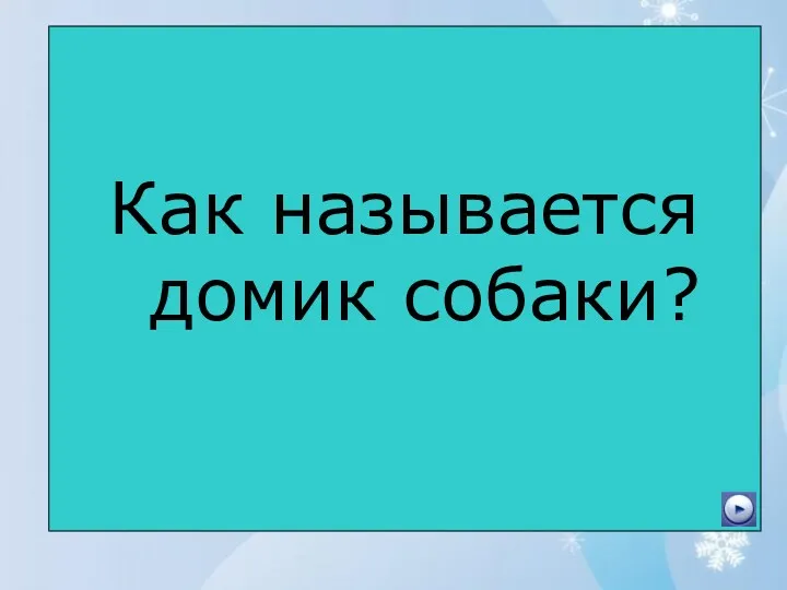 Как называется домик собаки?