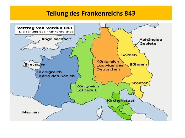 Teilung des Frankenreichs 843